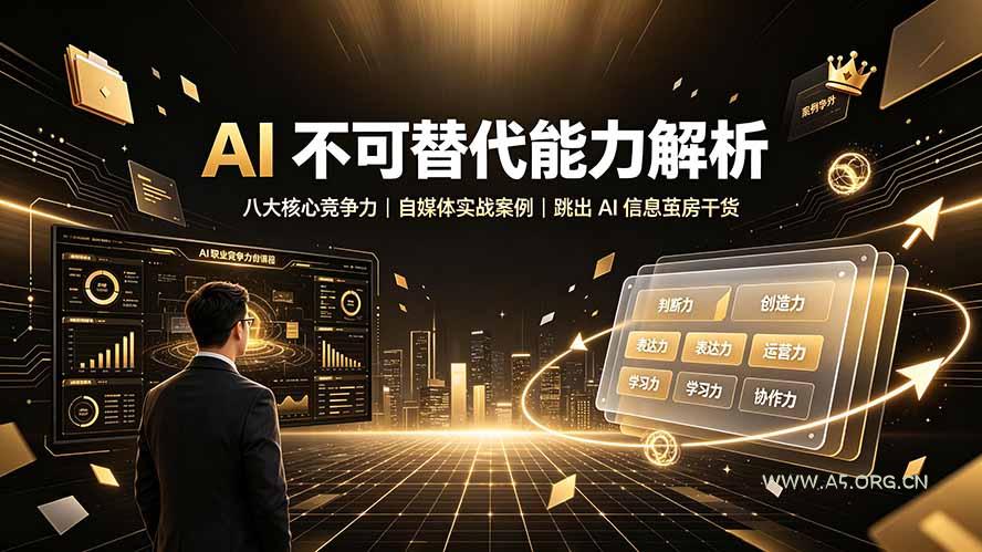 付费文章:AI 不可替代能力解析▸八大核心竞争力|自媒体实战案例|跳出 AI 信息茧房干货-小红泡