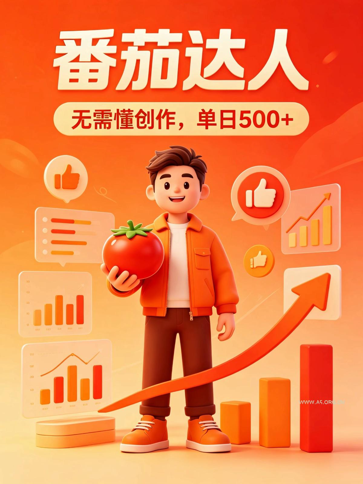 番茄小说达人全自动变现,普通人轻松日入500+-小红泡