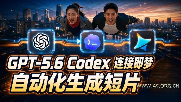GPT-5.6×Codex&即梦联动实战|Seedance2.0mini赋能|AI剧情短片自动生成拼接导出全流程教学-小红泡