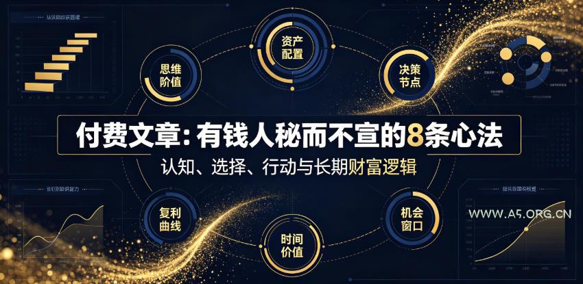 付费文章：有钱人秘而不宣的8条心法-小红泡