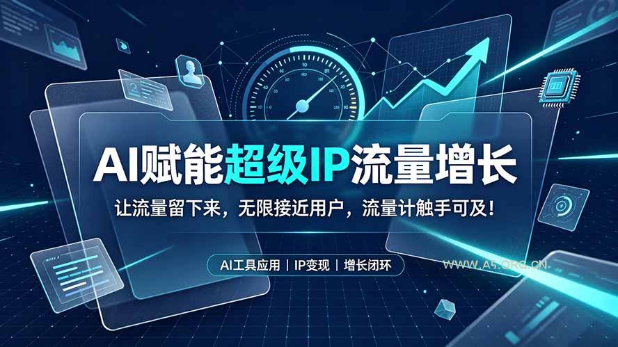 AI赋能超级IP流量增长:让流量留下来,无限接近用户,流量计触手可及!-小红泡