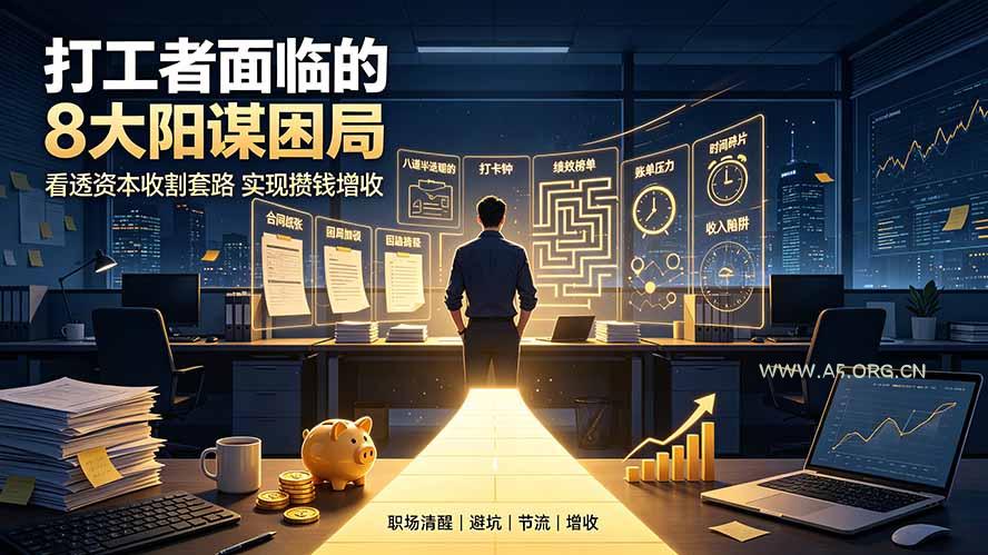 付费文章:打工者面临的8大阳谋困局,看透资本收割套路实现攒钱增收-小红泡