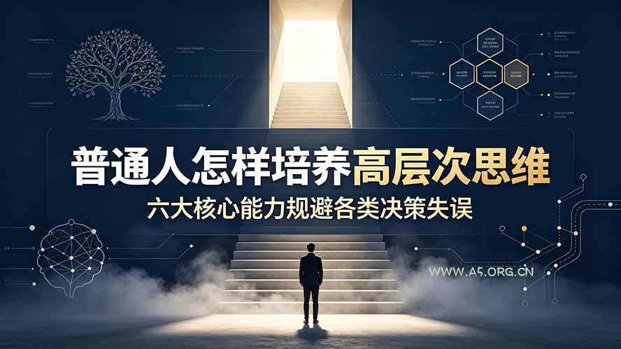 付费文章:普通人怎样培养高层次思维,六大核心能力规避各类决策失误-小红泡