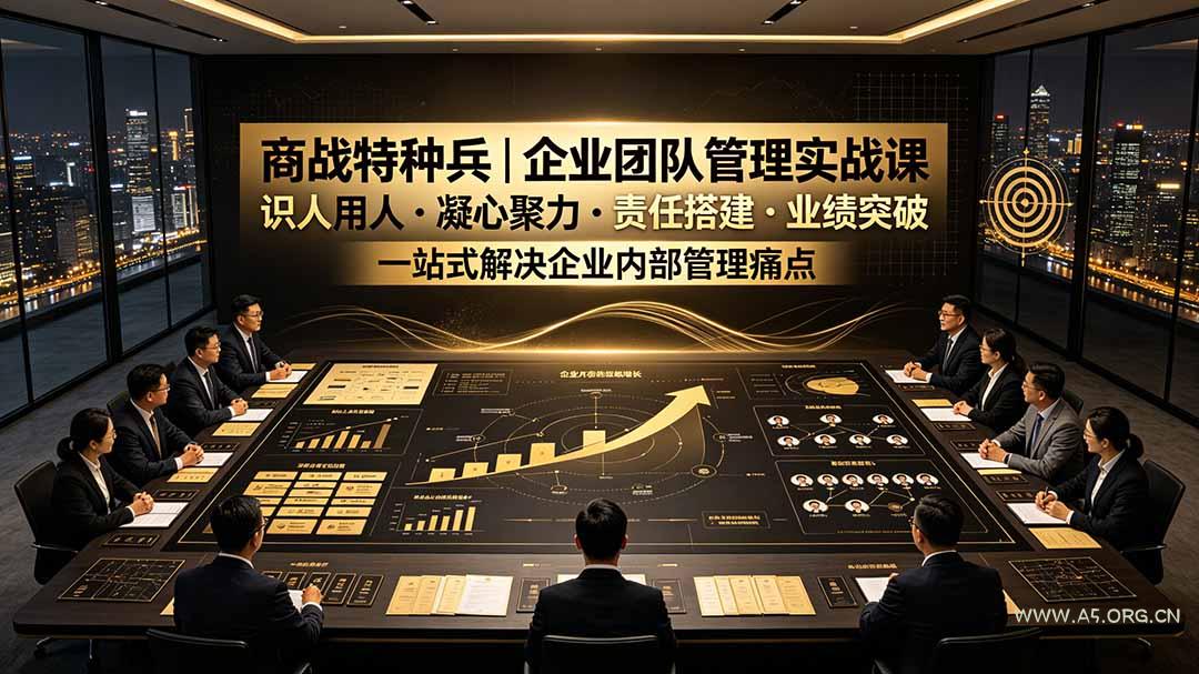 商战特种兵|企业团队管理实战课:识人用人|凝心聚力|责任搭建|业绩突破,一站式解决企业内部管理痛点-小红泡
