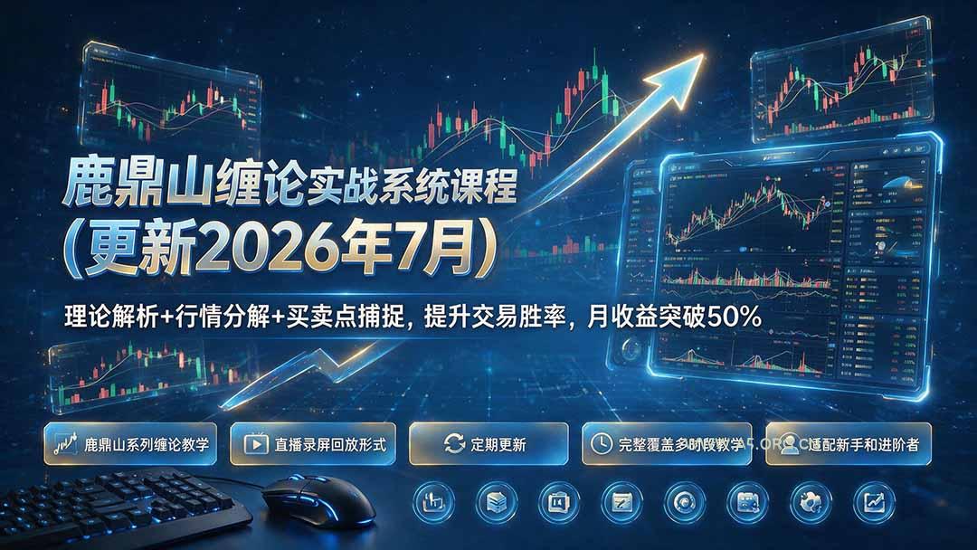 鹿鼎山缠论实战系统课程(更新26年7月-小红泡