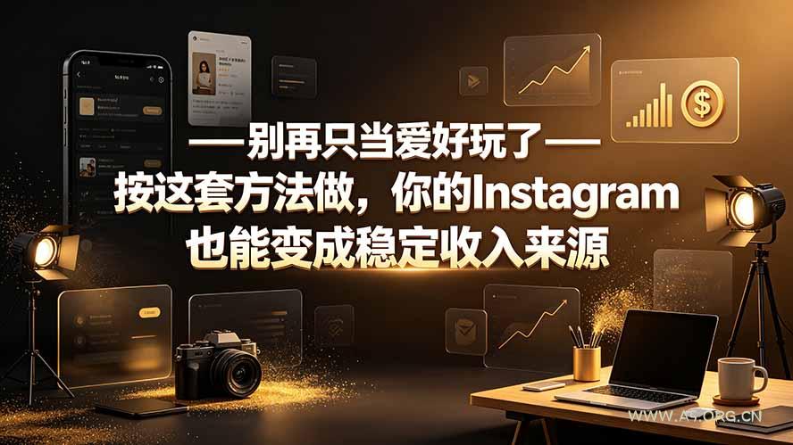 别再只当爱好玩了——按这套方法做，你的Instagram也能变成稳定收入来源-小红泡