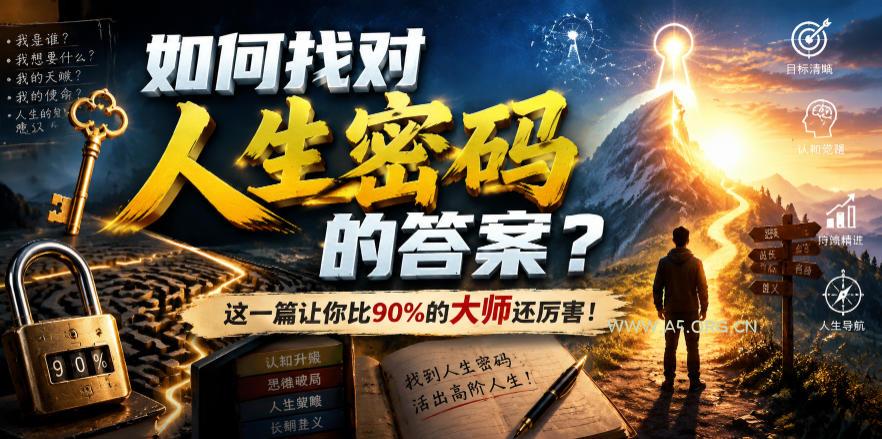付费文章：如何找对人生密码的答案？这一篇让你比90%的大师还厉害！-小红泡
