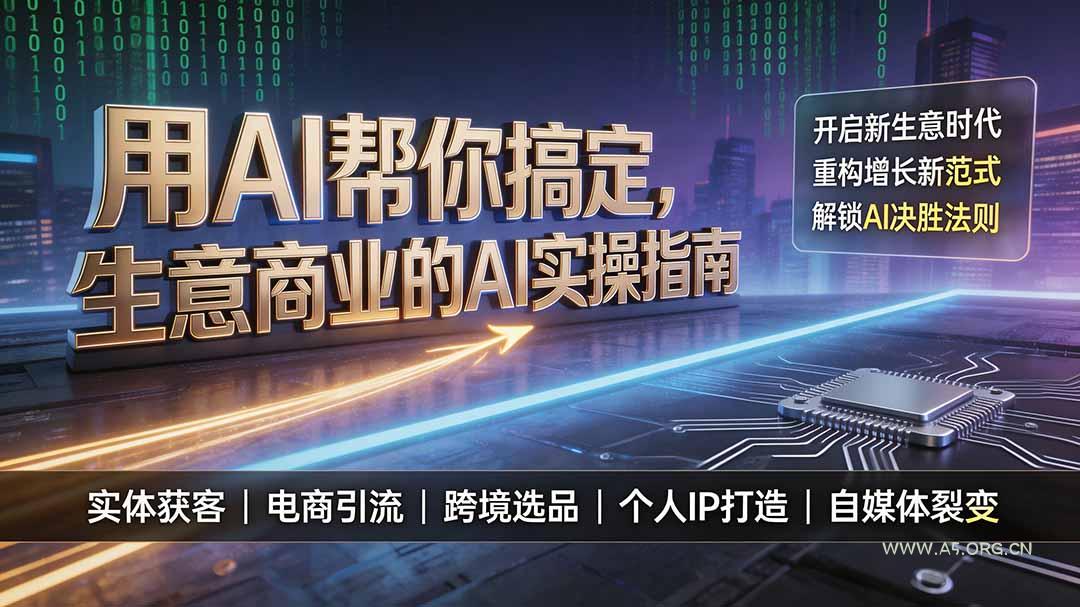 用AI帮你搞定,生意商业的AI实操指南,开启新生意时代,重构增长新范式,解锁AI时代决胜法则-小红泡