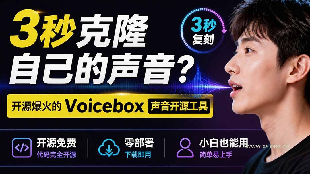 3秒克隆自己的声音?开源爆火的 Voicebox 声音开源工具,实测体验超好,零部署小白也能直接用-小红泡