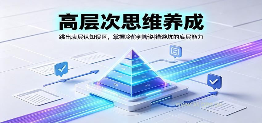 高层次思维养成:跳出表层认知误区,掌握冷静判断纠错避坑的底层能力-小红泡