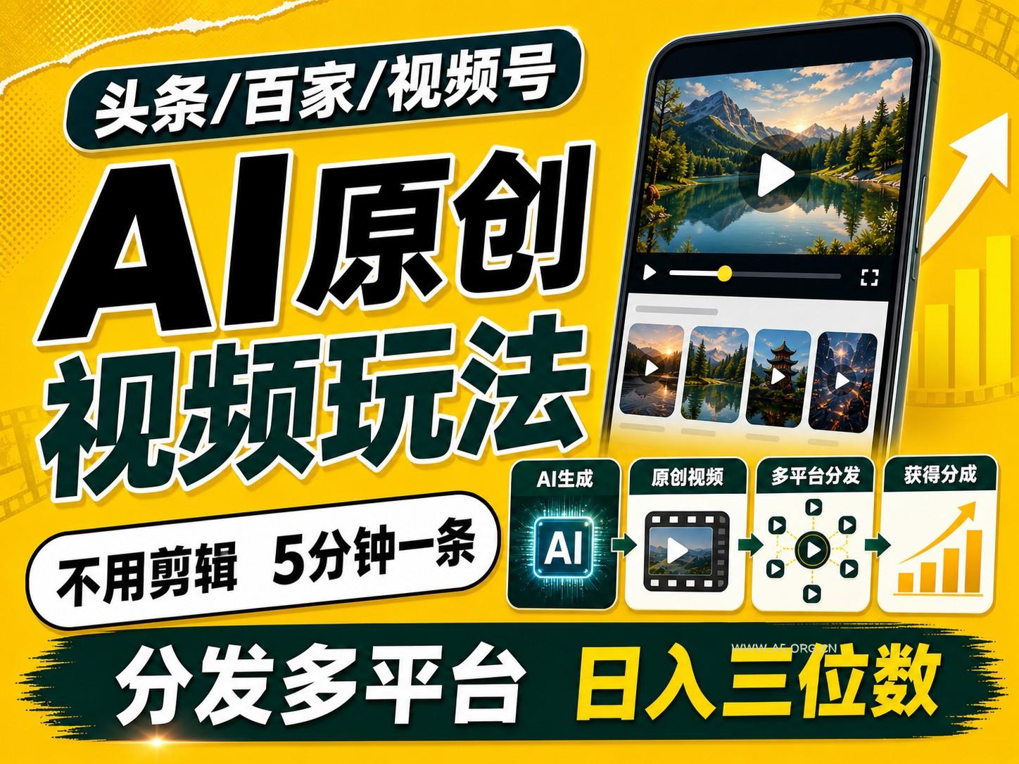 2026头条百家号升级玩法 5分钟一条原创视频 发多平台赚收-小红泡