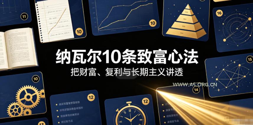 付费文章:纳瓦尔10条致富心法-小红泡