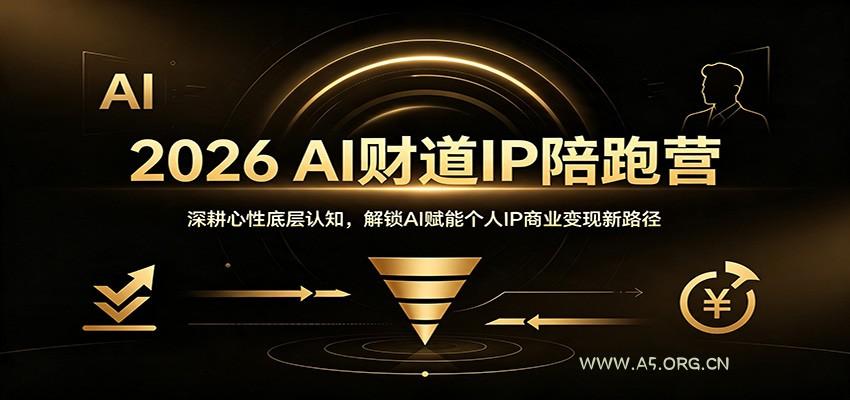 2026 AI财道IP陪跑营:深耕心性底层认知,解锁AI赋能个人IP商业变现新路径-小红泡