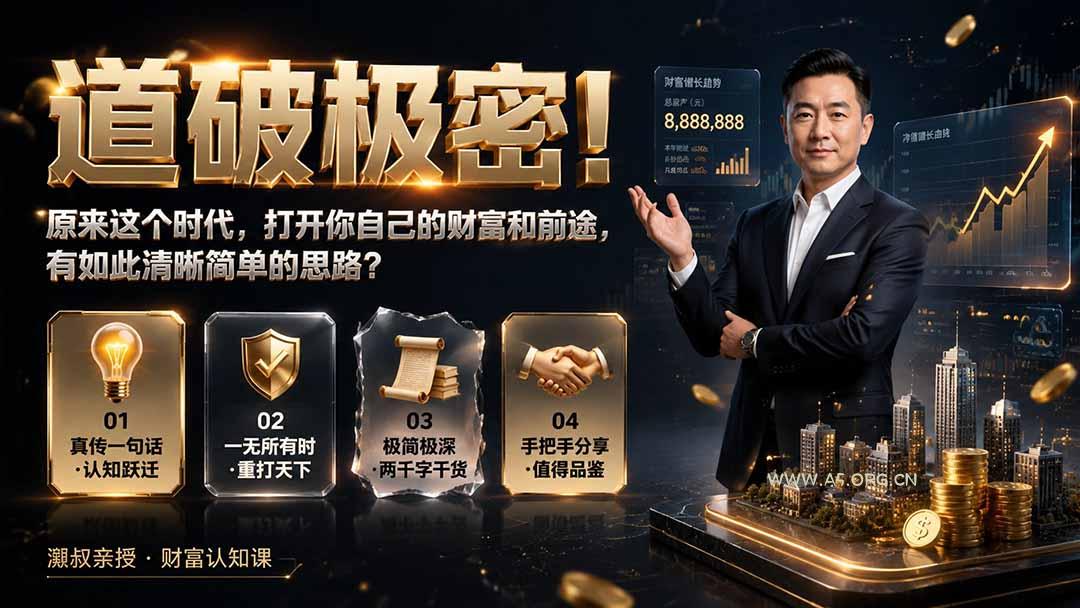 付费文章:道破极密!原来这个时代,打开你自己的财富和前途,有如此清晰简单的思路?-小红泡