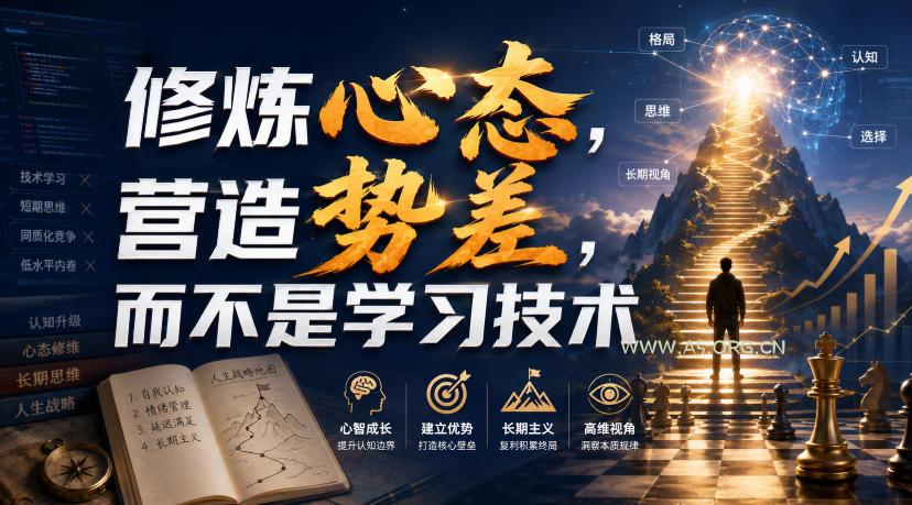 付费文章:修炼心态,营造势差,而不是学习技术-小红泡