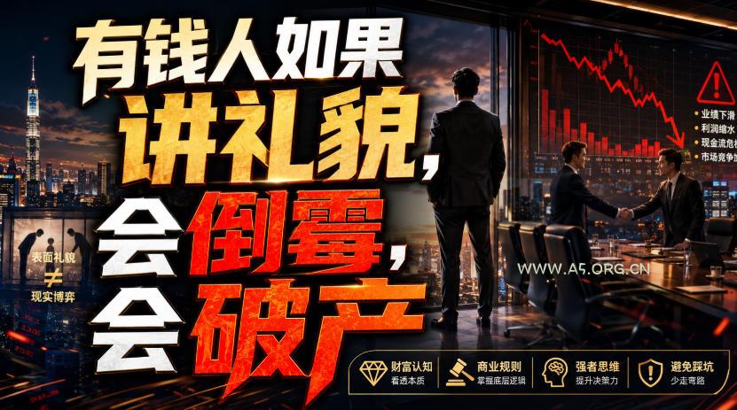 付费文章：有钱人如果讲礼貌，会倒霉，会破产-小红泡