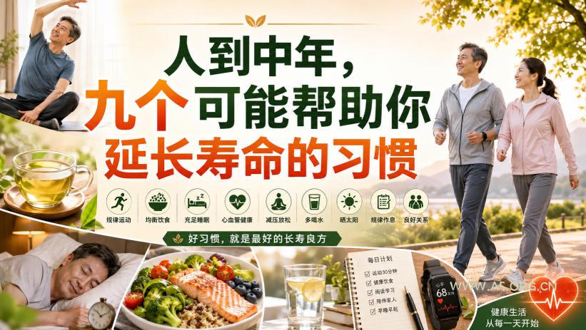 付费文章:人到中年,九个可能帮助你延长寿命的习惯-小红泡