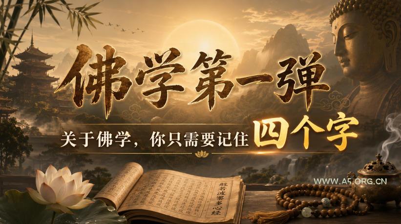 付费文章:佛学第一弹,关于佛学,你只需要记住四个字-小红泡