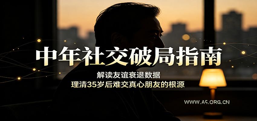 中年社交破局指南：解读友谊衰退数据，理清35岁后难交真心朋友的根源-小红泡