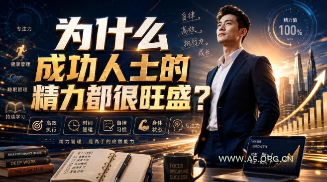 付费文章：为什么成功人士的精力都很旺盛？-小红泡