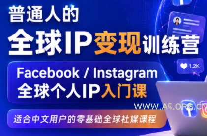 建立海外社媒底层逻辑,打造能变现的个人IP-小红泡