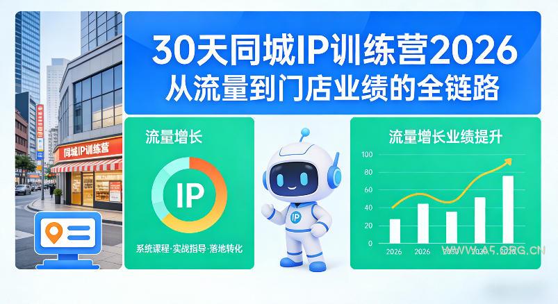 30天同城IP训练营2026年,从流量到门店业绩的全链路(0808更新)-小红泡