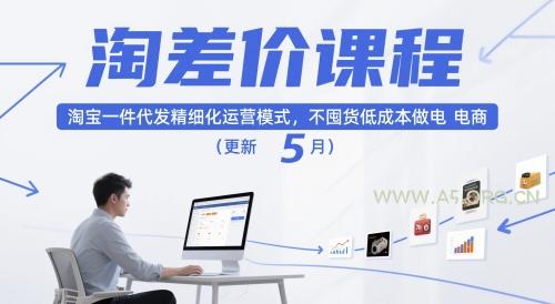 淘差价课程，淘宝一件代发精细化运营模式，不囤货低成本做电商(更新26年8月)-小红泡