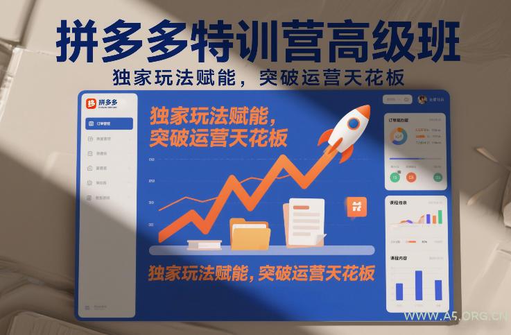 拼多多特训营高阶班,独家玩法赋能,突破运营天花板(更新260812)-小红泡