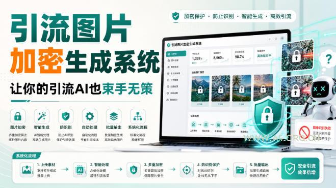 引流图片加密生成系统,让你的引流AI也束手无策-小红泡