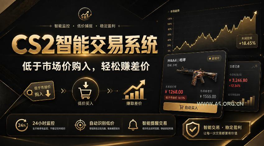 CS2智能交易系统，轻松賺差价|自动运行，无需自己挂G|数据支持任何形式验证【揭秘】-小红泡