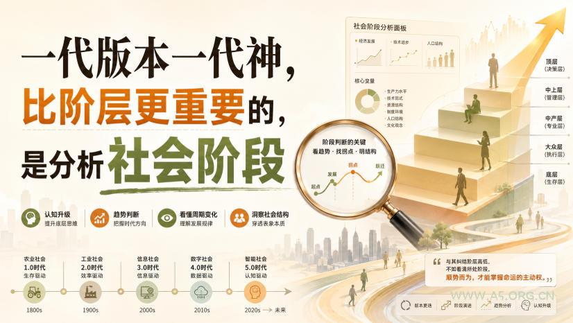 付费文章:一代版本一代神,比阶层更重要的,是分析社会阶段-小红泡