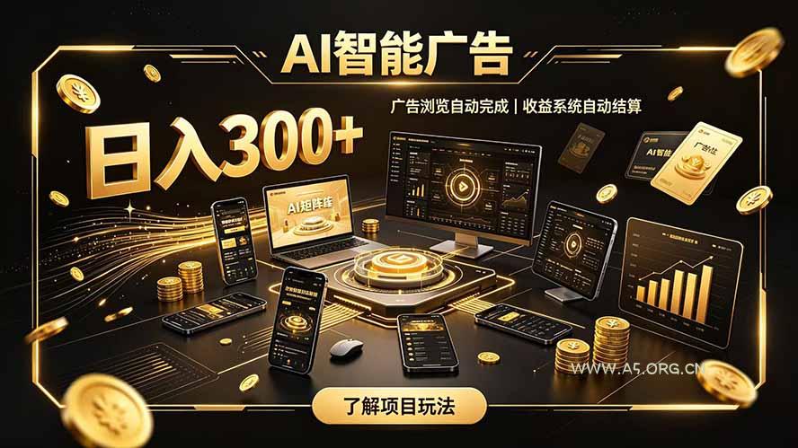 自研 AI 系统｜轻资产起步｜长期稳定收益｜宝妈 上班族轻轻松松日入300+-小红泡