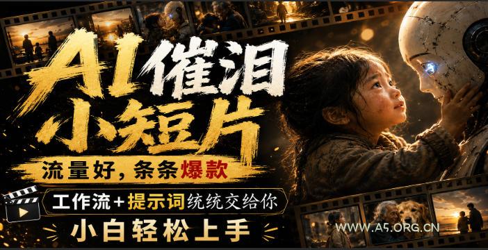 AI催泪小短片,流量好,条条爆款,工作流+提示词统统交给你,小白轻松上手-小红泡