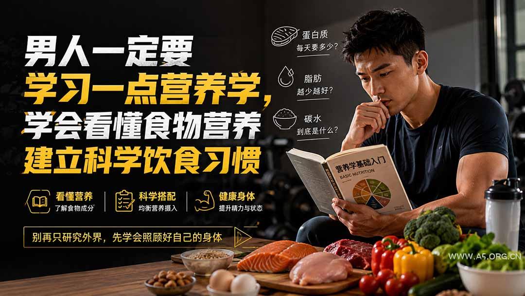 付费文章:男人一定要学习一点营养学,学会看懂食物营养建立科学饮食习惯-小红泡