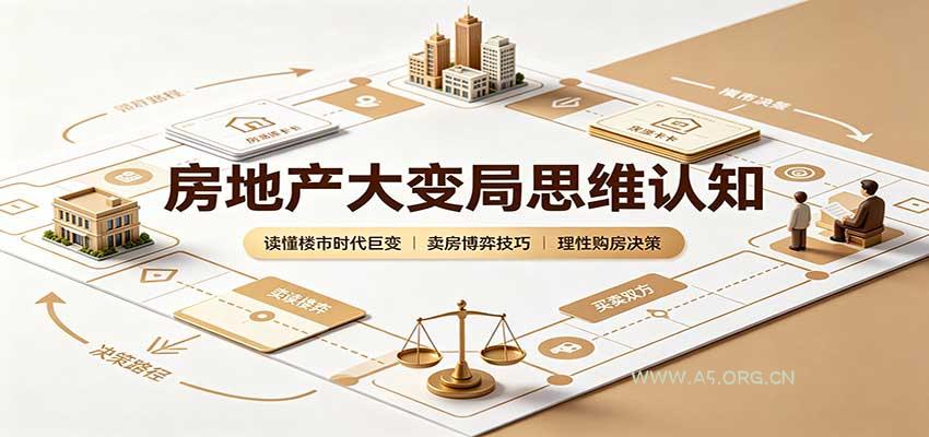 房地产大变局思维认知:读懂楼市时代巨变,卖房博弈技巧,理性购房决策-小红泡
