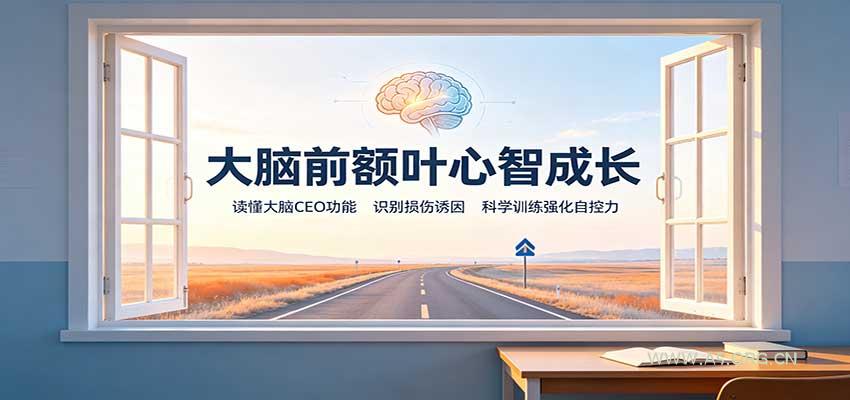 大脑前额叶心智成长:读懂大脑CEO功能,识别损伤诱因,科学训练强化自控力-小红泡
