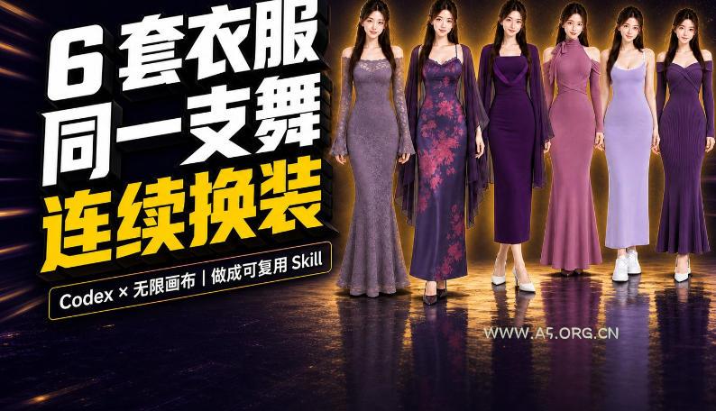 同一支舞,6套衣服按顺序切换:我把服装换装视频做成了一个Skill-小红泡