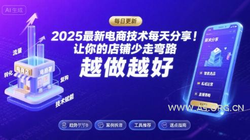 2025-2026最新电商技术每天分享,让你的店铺少走弯路,越做越好(更新26年08月)-小红泡