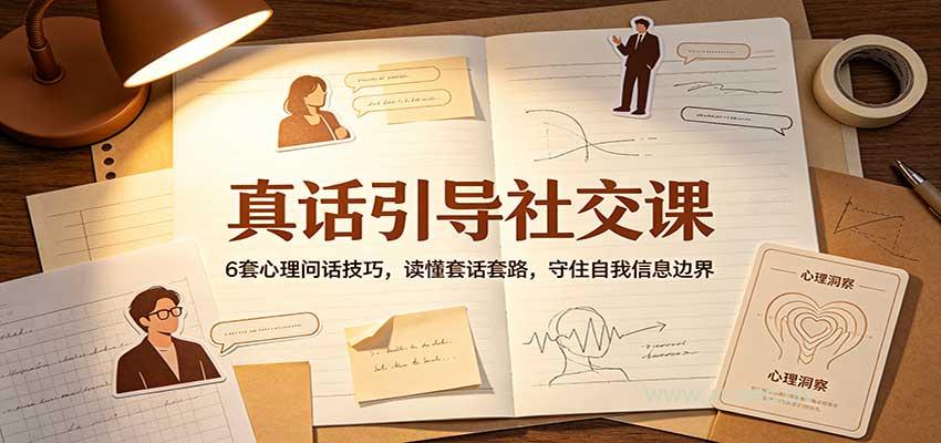 真话引导社交课:6套心理问话技巧,读懂套话套路,守住自我信息边界-小红泡