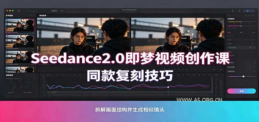 Seedance2.0即梦视频创作课：剧本式视频制作，同款复刻技巧，多行业案例落地教学-小红泡