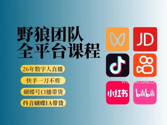 野狼团队2026新版全平台短视频带货教学,打开流量突破口,开始Ai带货(更新0903)-小红泡