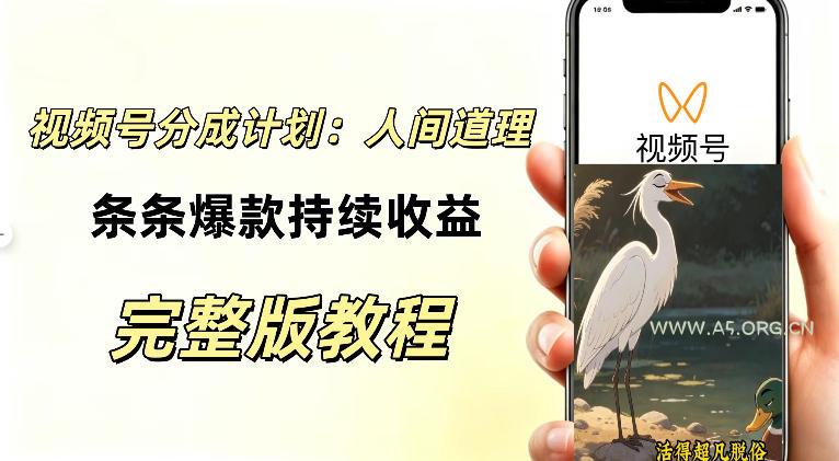 视频号新玩法之AI动漫画风励志视频,不用会画画、不用拍摄,持续化收益,详细拆解-小红泡