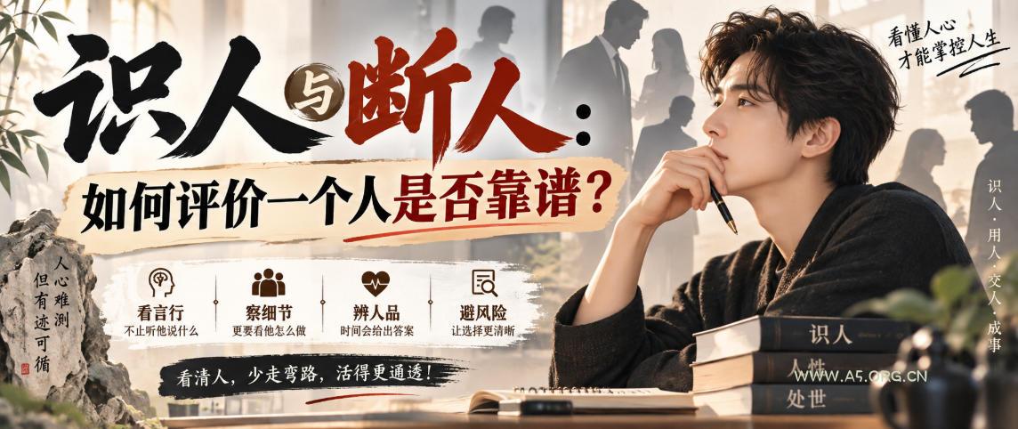 付费文章:识人与断人:如何评价一个人是否靠谱?-小红泡