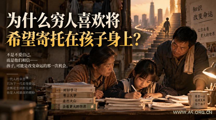 某社群精品文章:为什么穷人喜欢将希望寄托在孩子身上?-小红泡