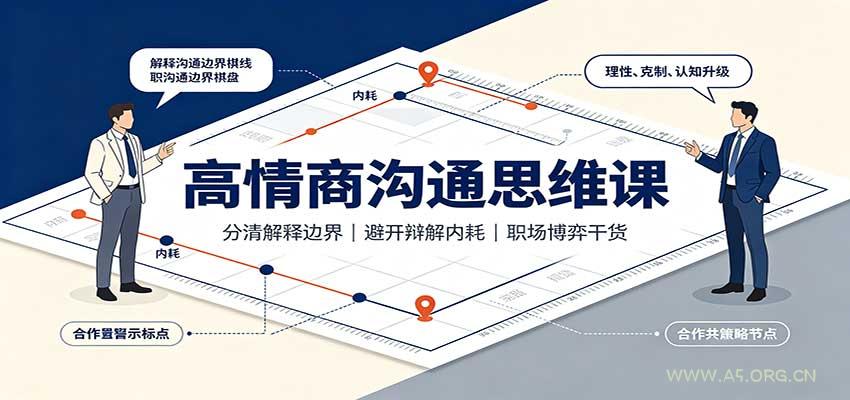 高情商沟通思维课:分清解释边界,避开辩解内耗,职场博弈干货-小红泡