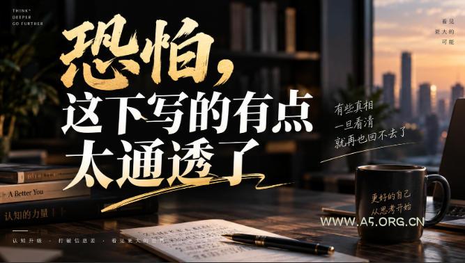 灏泽叔最新付费文章:恐怕,这下写的有点太通透了-小红泡