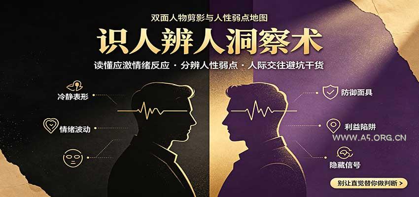 识人辨人终极心法:读懂应激情绪反应,分辨人性弱点,人际交往避坑干货-小红泡