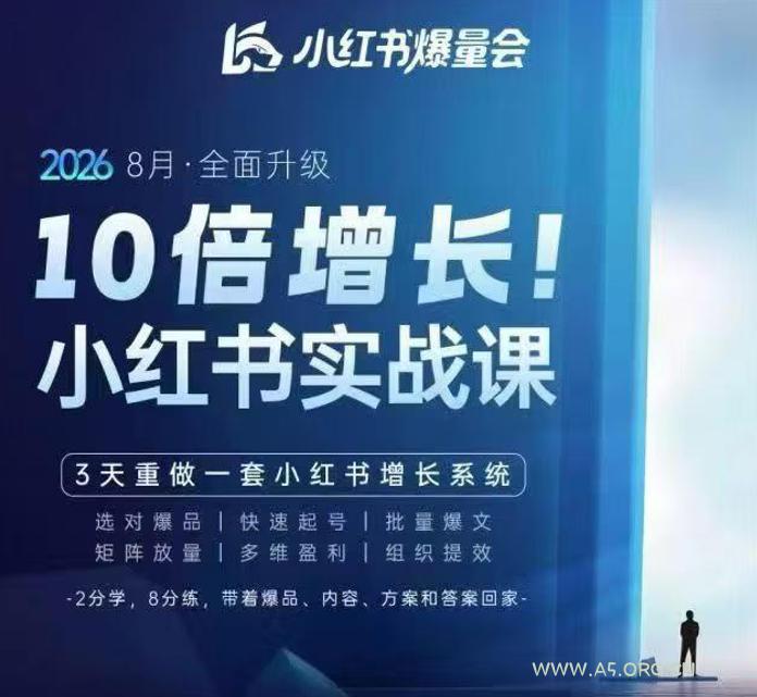 戴小胖·8月28-30号线下课视频20小时，小红书爆量会实战课，6大系统全新升级，3天重做一套小红书增长系统-小红泡
