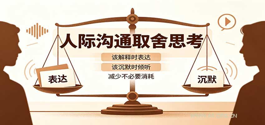 人际沟通取舍思考:分清解释与沉默边界,拿捏职场生活沟通分寸减少情绪内耗-小红泡