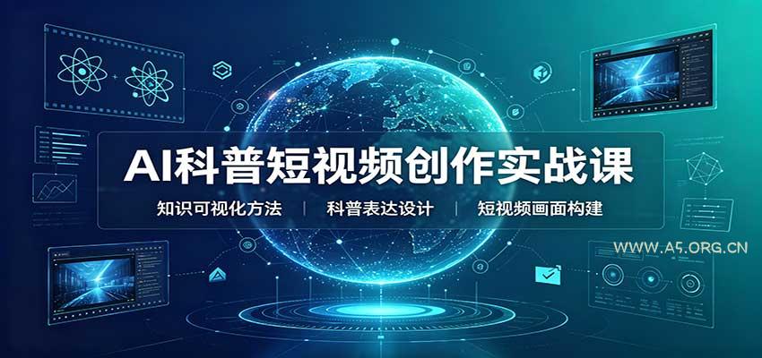 AI科普短视频创作实战课：配套要点文档，文案与视频提示词模板教学-小红泡